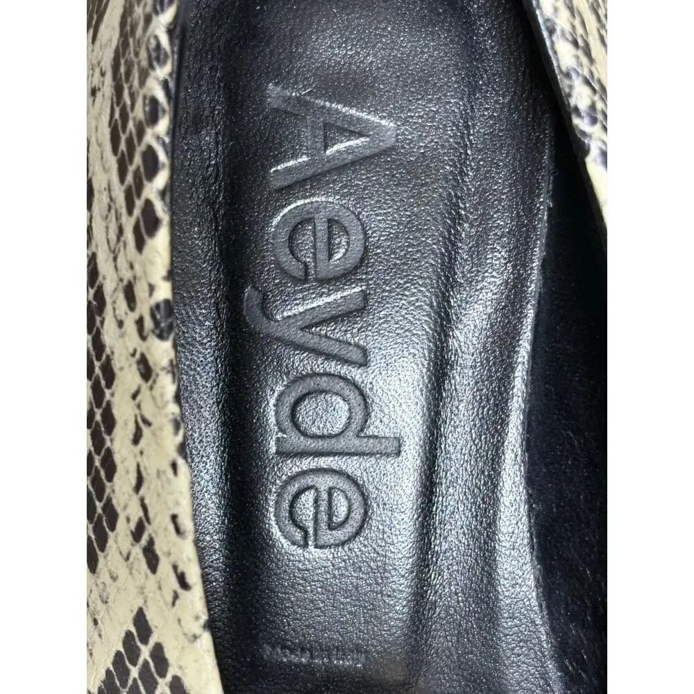 Aeyde Clara Pointed Toe Pumps Creamy Snake Size 38 8 - Picture 7 of 7